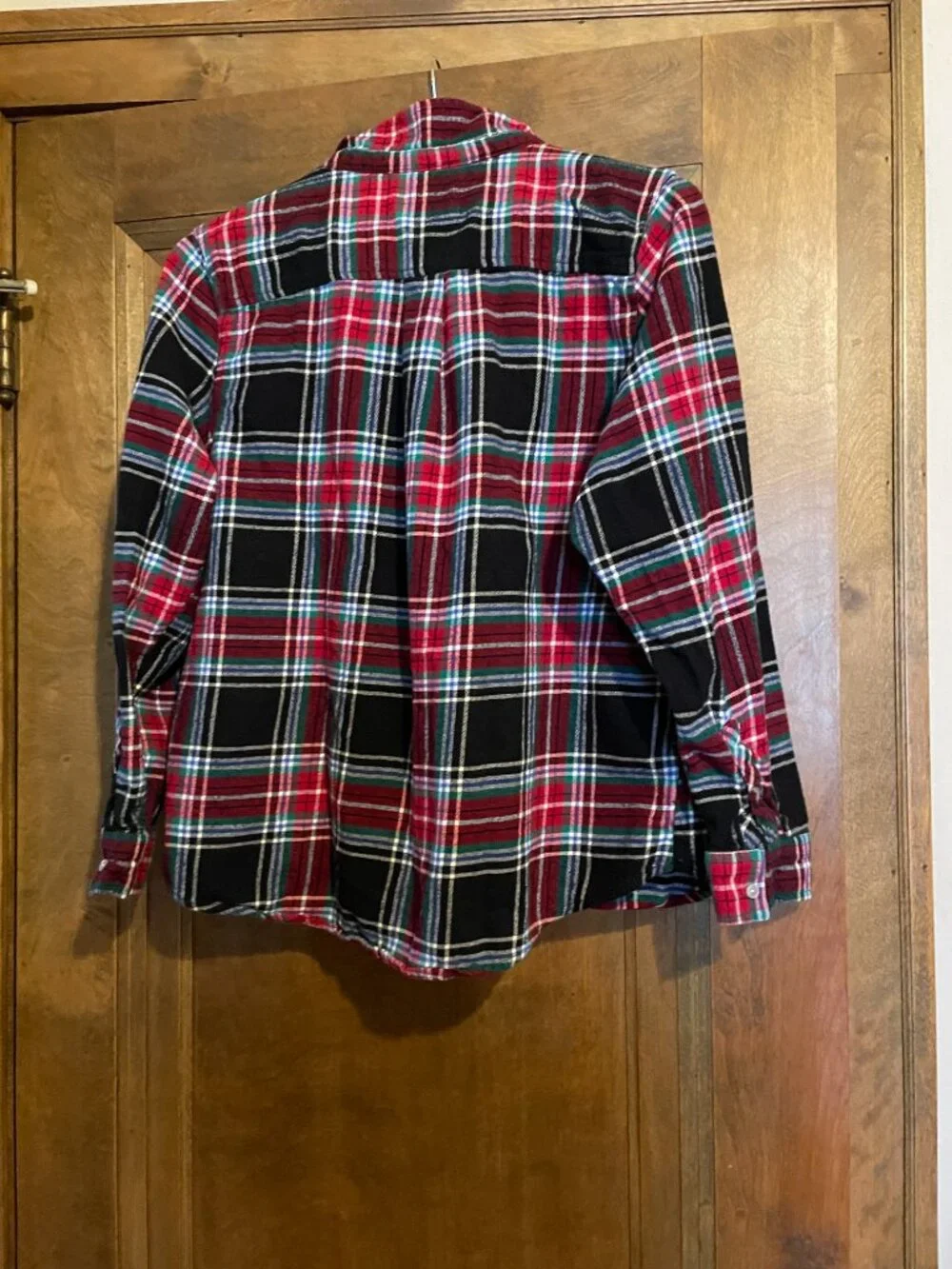 Croft and Barrow Plaid Flannel Shirt Button Down Women's XL (RUNS SMALLER) - Picture 2 of 11
